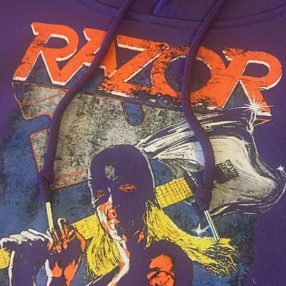 Purple Razor Graphic Hoodie - Picture 3 of 7